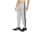 Adidas Essentials 3s Tapered Cuffed Pants (medium Grey Heather/black) Men's Casual Pants