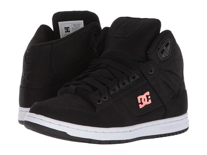 Dc Pure High-top Tx Se (black/black/white) Women's Skate Shoes