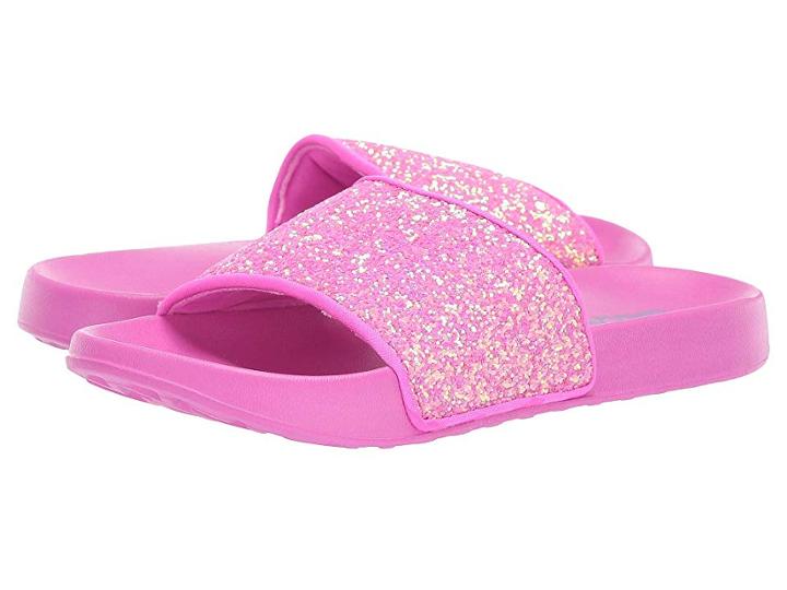 Skechers Kids Sunny Slides (little Kid/big Kid) (hot Pink) Girl's Shoes
