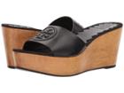 Tory Burch Patty 80mm Wedge Slide (perfect Black) Women's Slide Shoes