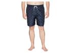 Nautica Big & Tall Big Tall Anchor Print Trunk 17 1/2 (navy) Men's Swimwear