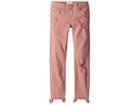 Hudson Kids Chewed Hem Ankle Skinny In Mauve Glow (big Kids) (mauve Glow) Girl's Jeans