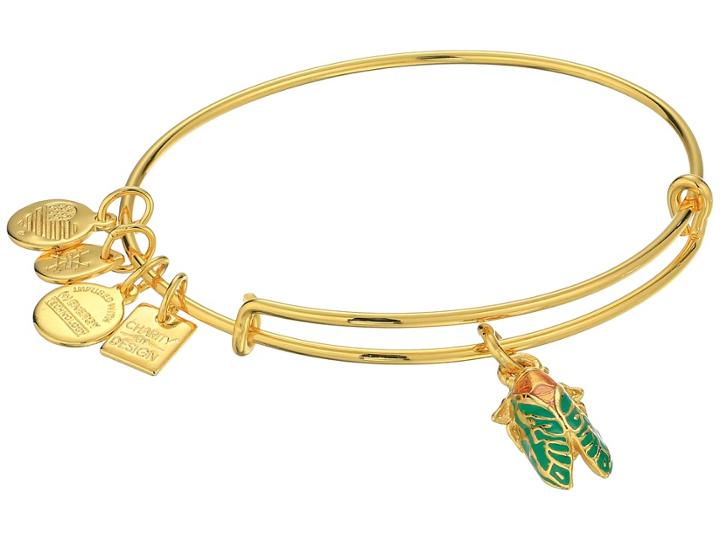 Alex And Ani Charity By Design Cicada Bracelet (rafaelian Gold) Bracelet