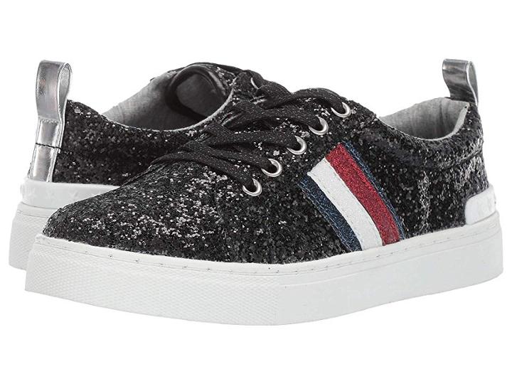 Tommy Hilfiger Kids Rae Sparkler (little Kid/big Kid) (black Glitter) Girl's Shoes