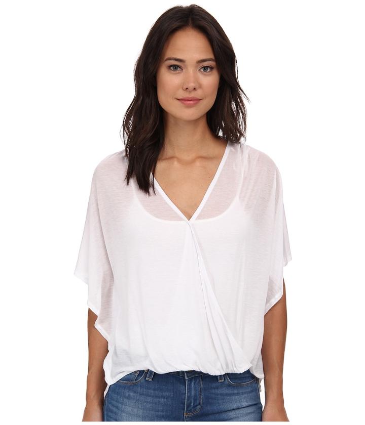 Culture Phit Katie Butterfly Arm Top (white) Women's Clothing