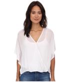 Culture Phit Katie Butterfly Arm Top (white) Women's Clothing