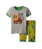 Hatley Kids Safari Adventure Applique Shorts Set (toddler/little Kids/big Kids) (gray) Boy's Active Sets