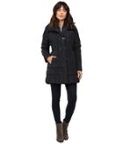 Jessica Simpson Three Clasp Breasted Down With Pillow Collar (navy) Women's Coat