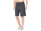 Adidas Essentials 3-stripe Woven Shorts (dark Grey Heather/solid Grey/black) Men's Shorts
