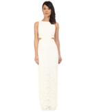 Nicole Miller Corded Lace Queen Of The Night Gown (white) Women's Dress
