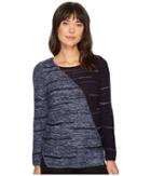 Nic+zoe New Reflections Top (faded Navy) Women's Clothing