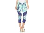 Lilly Pulitzer Luxletic Theah Weekender Crop Leggings (bright Navy Party Like A Flock Star) Women's Casual Pants