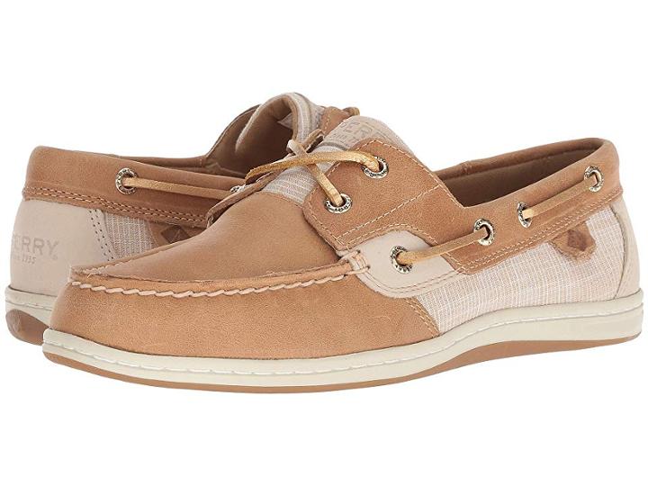 Sperry Koifish Sparkle Crosshatch (linen/gold) Women's Lace Up Casual Shoes