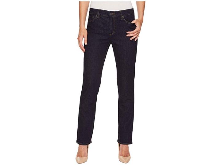 Lauren Ralph Lauren Premier Straight Jeans (dark Rinse Wash) Women's Jeans