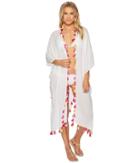 Bindya Double Tassel Kimono (white 1) Women's Clothing