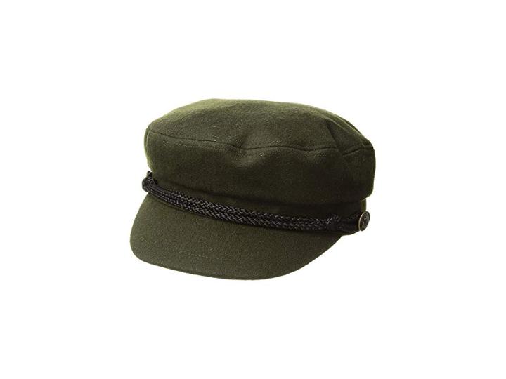San Diego Hat Company Cabbie W/ Braid Trim And Metal Buckle (olive) Caps