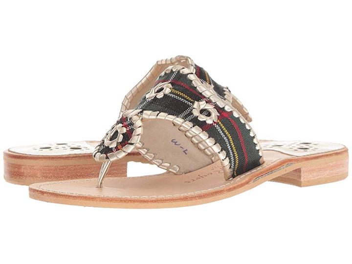 Jack Rogers Jacks Tartan (green) Women's Shoes