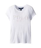 Polo Ralph Lauren Kids Floral Polo Jersey T-shirt (little Kids) (white) Girl's T Shirt