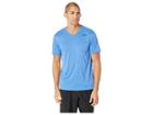 Nike Legend 2.0 Short Sleeve V-neck Tee (light Game Royal Heather/black) Men's T Shirt