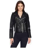 Blank Nyc Bonded Vegan Leather Jacket With Lacing Detail In Second Chances (second Chances) Women's Coat