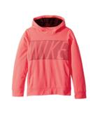 Nike Kids Therma Training Pullover Hoodie (little Kids/big Kids) (racer Pink/black) Girl's Sweatshirt