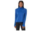 Nike Thermasphere Element 2.0 1/2 Zip Top (blue Void/heather/reflective Silver) Women's Long Sleeve Pullover
