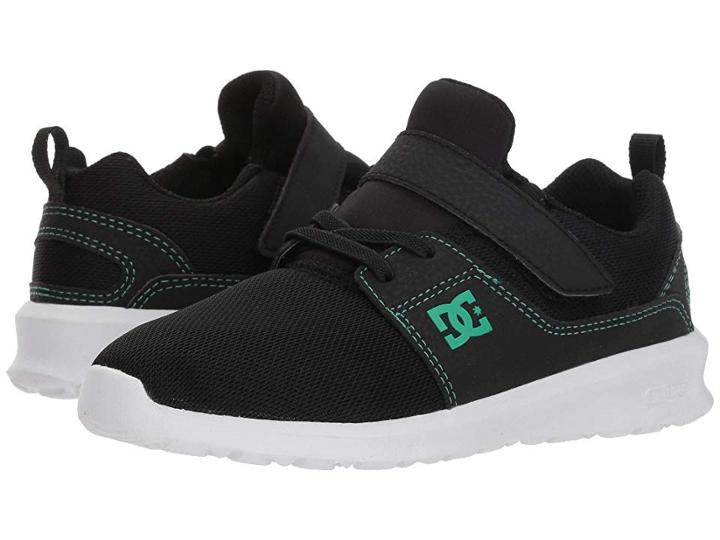 Dc Kids Heathrow Ev (little Kid/big Kid) (black/green) Boys Shoes