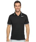 Nike Golf Modern Fit Tr Dry Tipped Polo (black/heather/white/white) Men's Short Sleeve Pullover