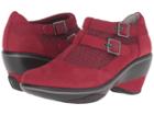 Jambu Sylvie (deep Red) Women's Wedge Shoes