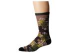 Smartwool Wave Geo Print Crew (smartwool Green) Men's Crew Cut Socks Shoes