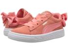 Puma Kids Suede Bow Ac Inf (toddler) (shell Pink) Girls Shoes
