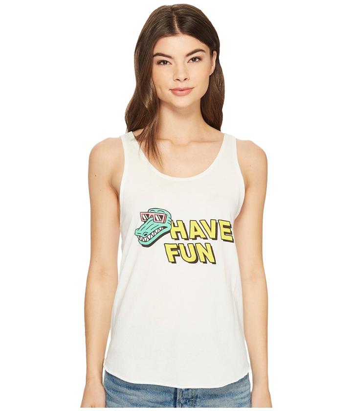Rvca Have Fun Tank (vintage White) Women's T Shirt