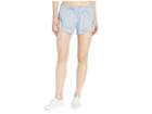 Reebok 3 One Series Printed Shorts (cold Grey/crushed Cobalt) Women's Shorts