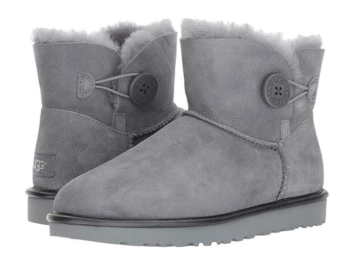 Ugg Mini Bailey Button Ii Metallic (geyser) Women's Boots