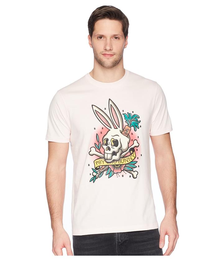 Psycho Bunny Printed Tee Shirt (magnolia) Men's T Shirt