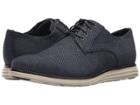 Cole Haan Original Grand Plain Toe (marine Blue Canvas/shadow/ivory) Men's Shoes