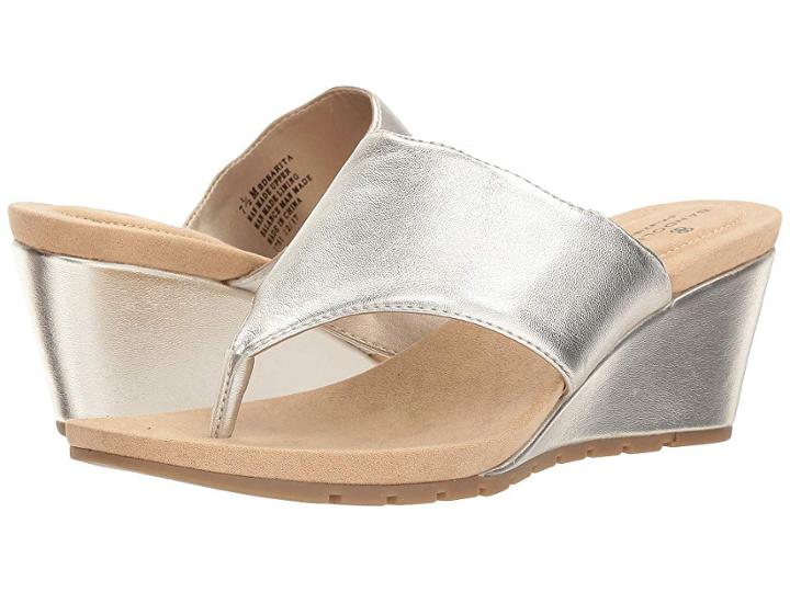 Bandolino Sarita (platino Metallic Nappa Pu) Women's Shoes