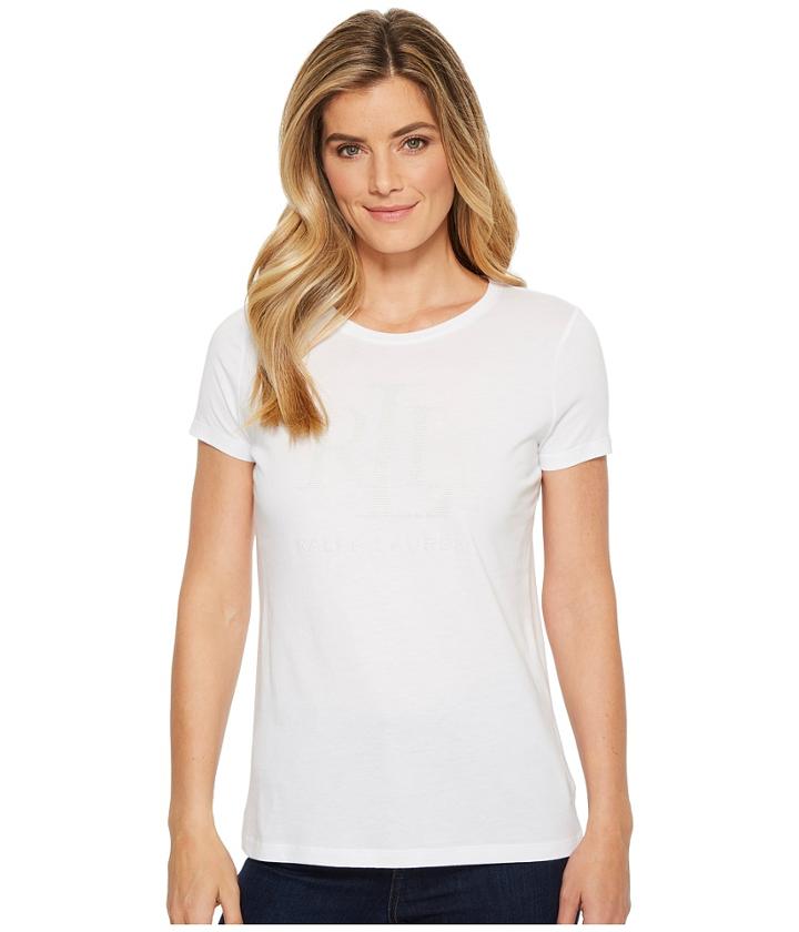 Lauren Ralph Lauren Lrl Graphic T-shirt (white) Women's T Shirt