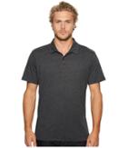 Rvca Sure Thing Ii Polo (charcoal Heather) Men's Clothing