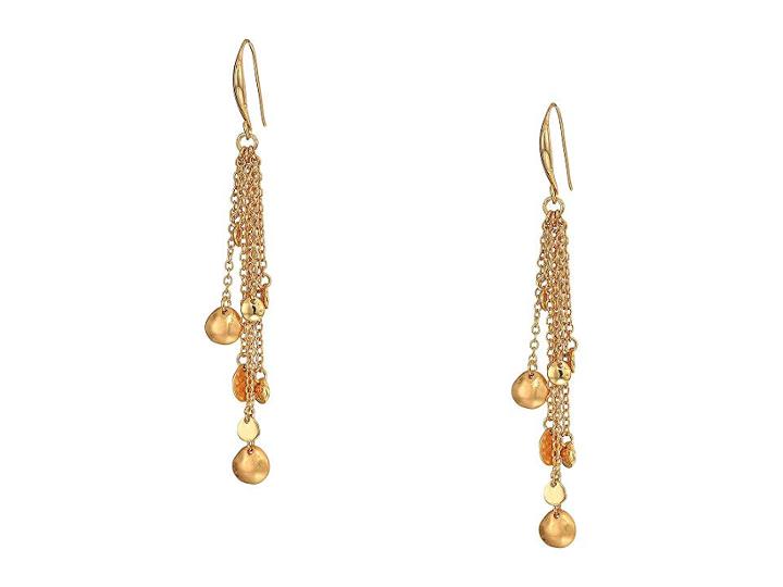 Robert Lee Morris Gold Tone Multi Chain Drop Earrings (gold) Earring