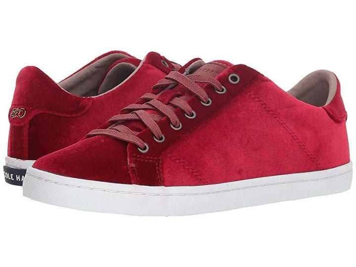 Cole Haan Margo Lace-up (red Velvet) Women's Shoes