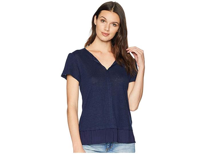 Sanctuary Uptown Tee (essential Blue) Women's T Shirt