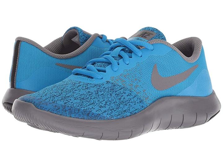 Nike Kids Flex Contact (big Kid) (blue Hero/gunsmoke/black) Boys Shoes