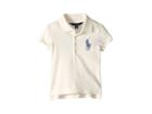 Polo Ralph Lauren Kids Big Pony Stretch Mesh Polo (toddler) (antique Cream) Girl's Clothing