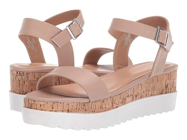 Madden Girl Saagee (nude Paris) Women's Wedge Shoes