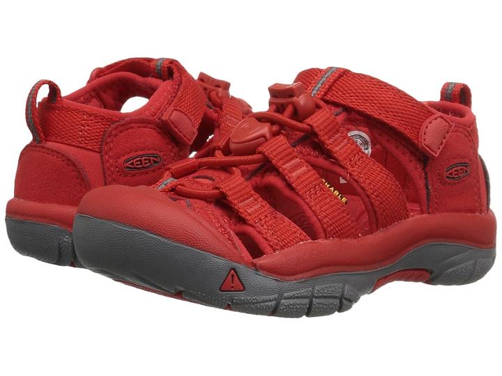 Keen Kids Newport H2 (toddler/little Kid) (firey Red) Kids Shoes