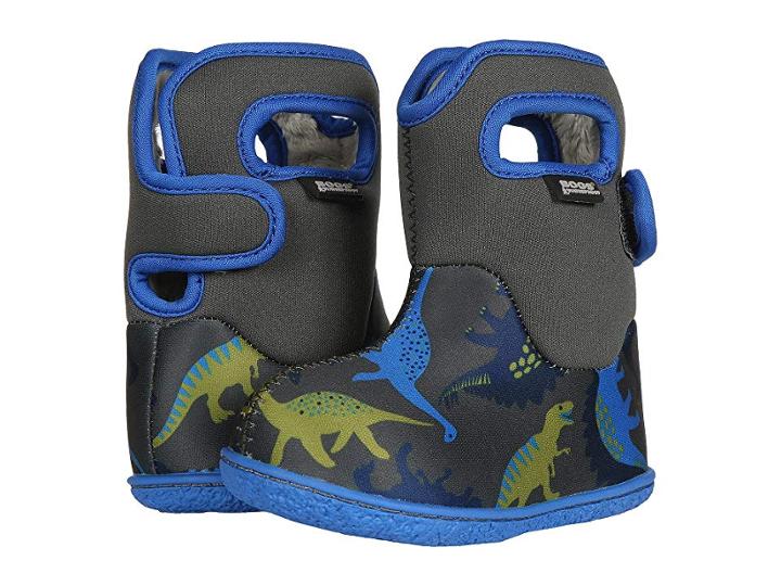 Bogs Kids Baby Bogs Dino (toddler) (dark Gray Multi) Boys Shoes