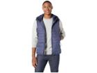 Scotch & Soda Hooded Bodywarmer In Mix And Match Felpa And Nylon Quality (denim Blue Melange) Men's Coat
