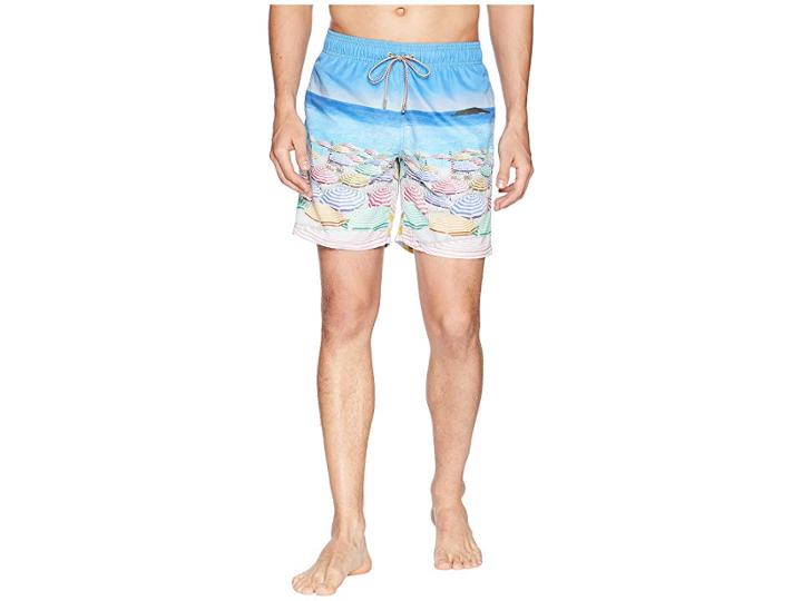 Bugatchi Retro Beach Swim Trunk (ocean) Men's Swimwear