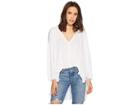 Free People Just A Henley (white) Women's Clothing